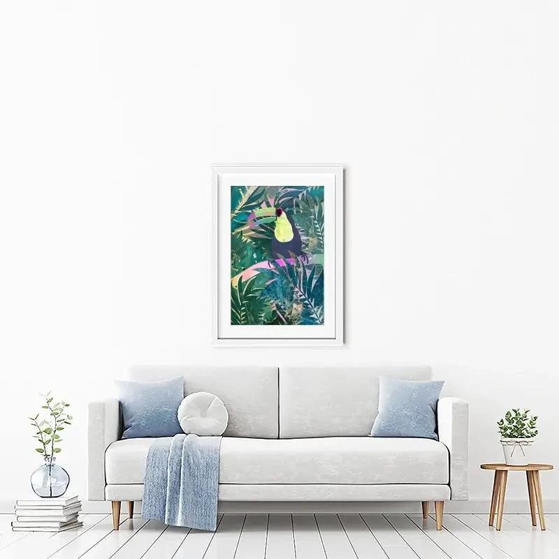 Jungle Toucan Framed Art Print Jungle Toucan Framed Art Print wall art product Sarah Manovski
