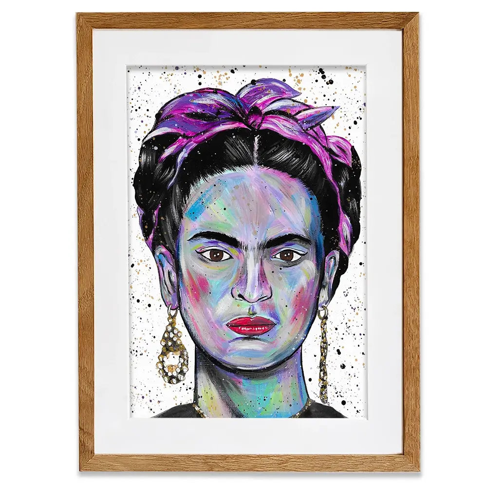 Just Frida Framed Art Print Just Frida Framed Art Print wall art product Emma LC Art