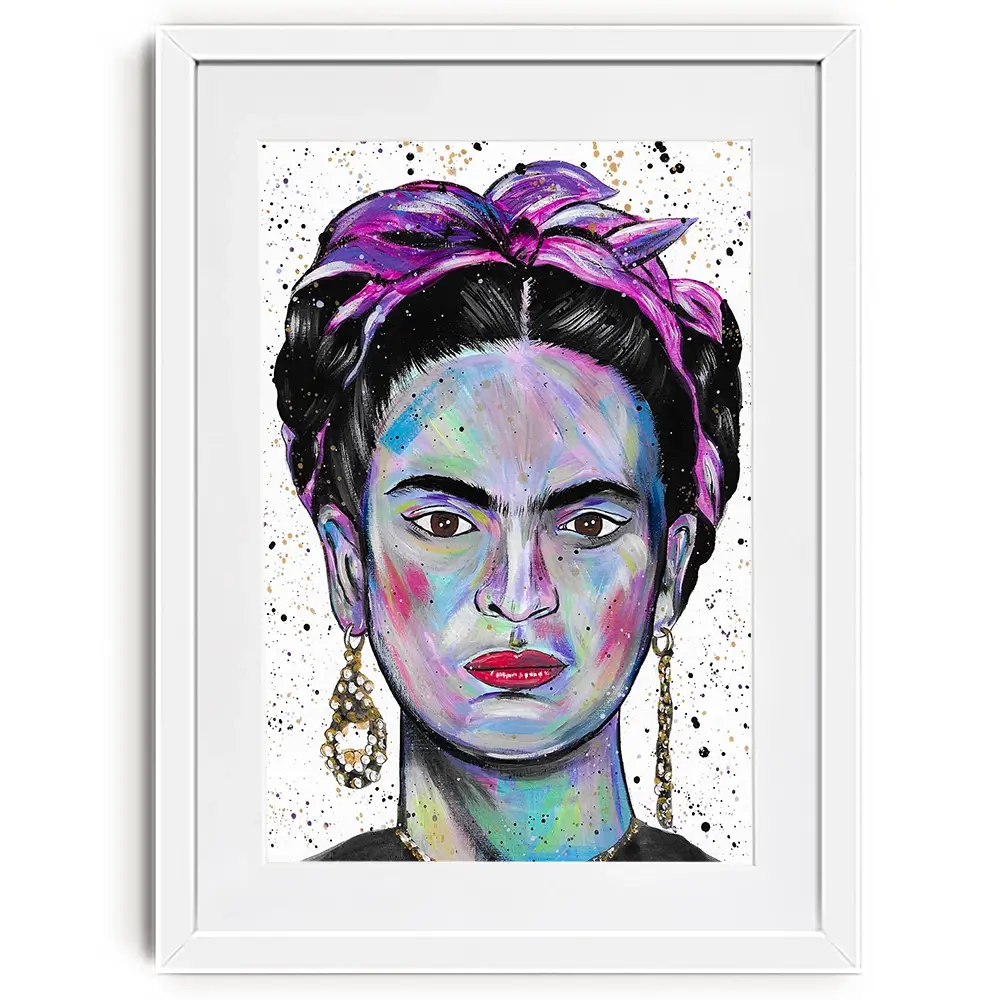 Just Frida Framed Art Print Just Frida Framed Art Print wall art product Emma LC Art