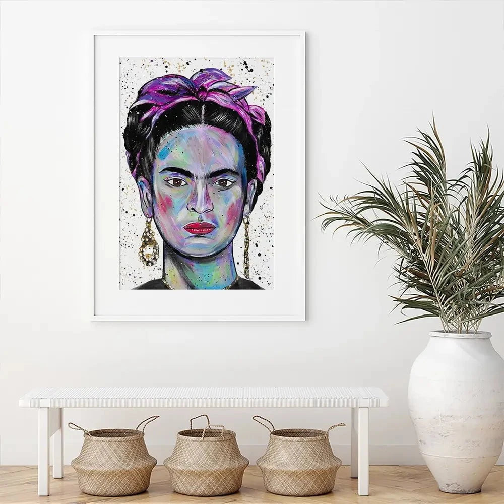 Just Frida Framed Art Print Just Frida Framed Art Print wall art product Emma LC Art