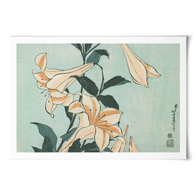 Katsushika Hokusai Floral Art Print Katsushika Hokusai Floral Art Print wall art product Hokusai Katsushika