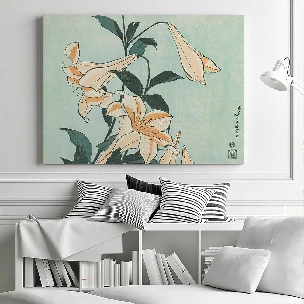 Katsushika Hokusai Floral Canvas Print Katsushika Hokusai Floral Canvas Print wall art product Hokusai Katsushika