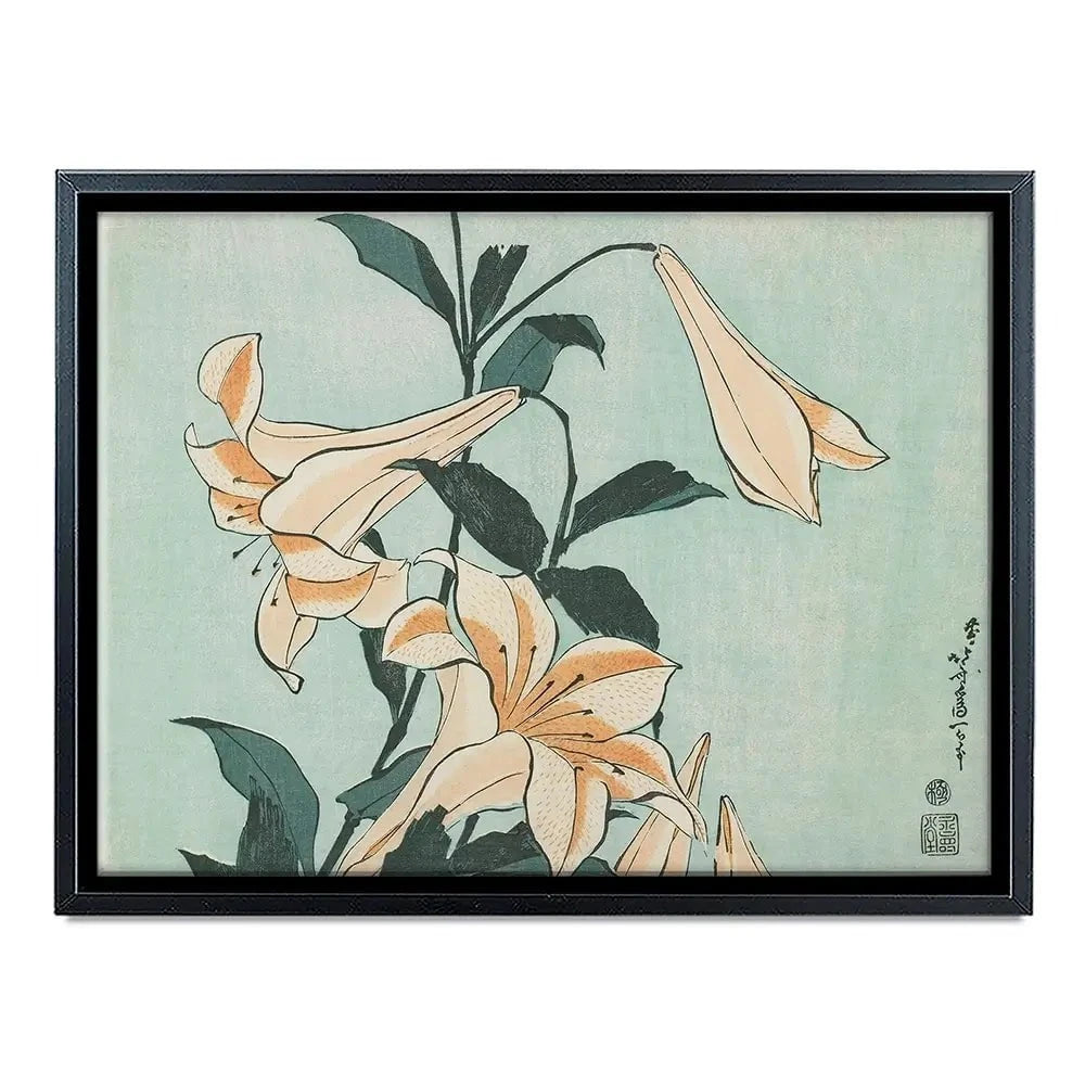 Katsushika Hokusai Floral Canvas Print Katsushika Hokusai Floral Canvas Print wall art product Hokusai Katsushika
