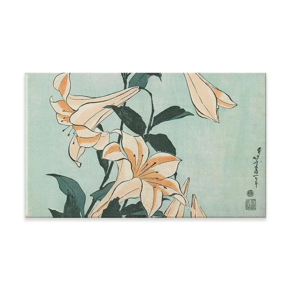 Katsushika Hokusai Floral Canvas Print Katsushika Hokusai Floral Canvas Print wall art product Hokusai Katsushika
