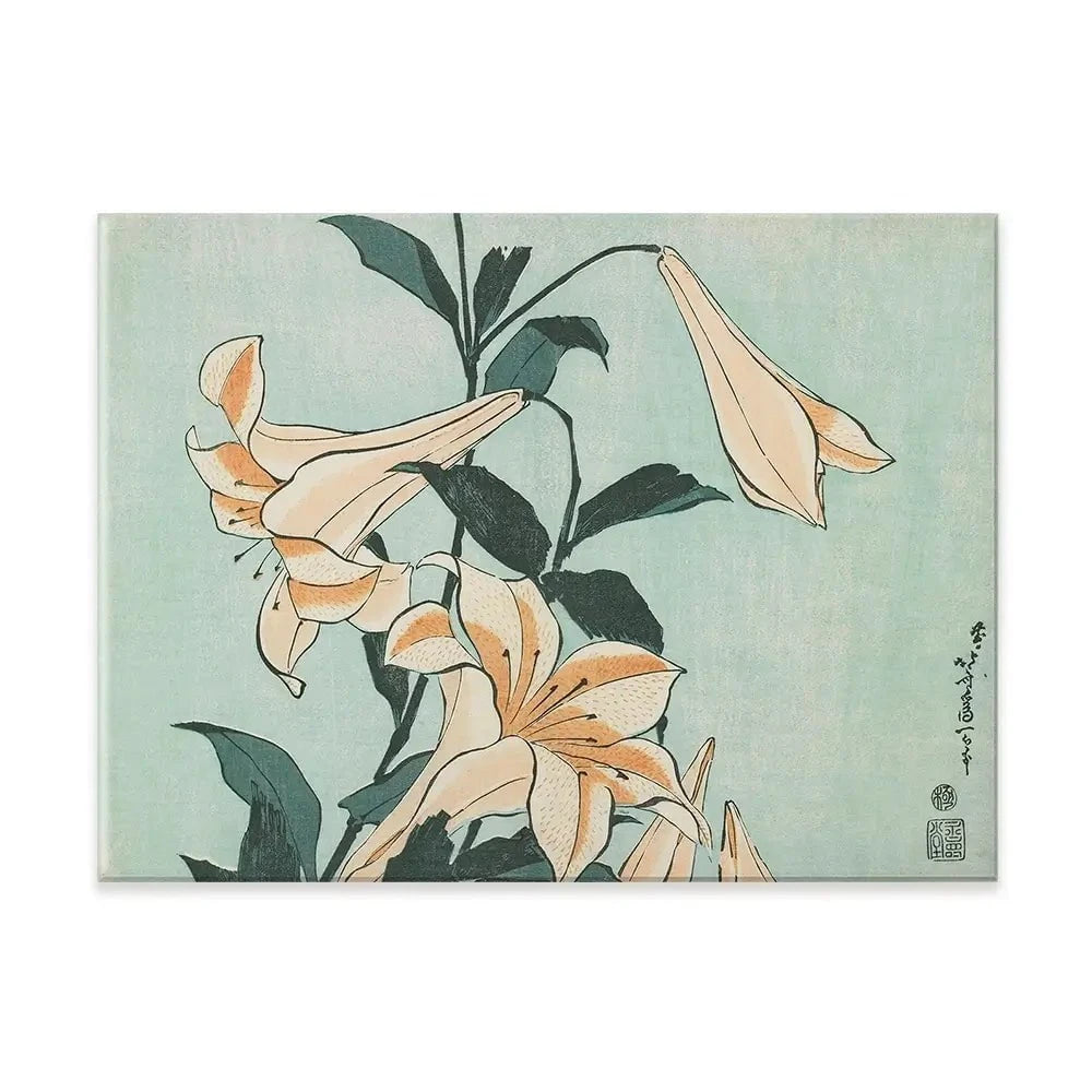Katsushika Hokusai Floral Canvas Print Katsushika Hokusai Floral Canvas Print wall art product Hokusai Katsushika