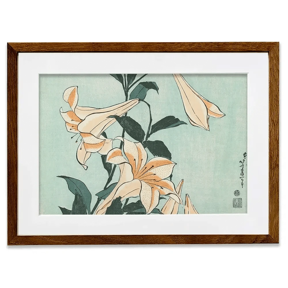 Katsushika Hokusai Floral Framed Art Print Katsushika Hokusai Floral Framed Art Print wall art product Hokusai Katsushika