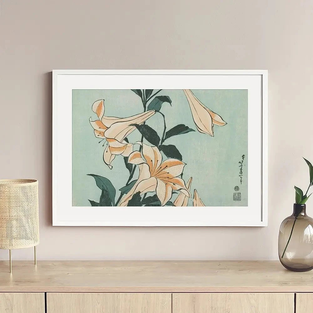 Katsushika Hokusai Floral Framed Art Print Katsushika Hokusai Floral Framed Art Print wall art product Hokusai Katsushika