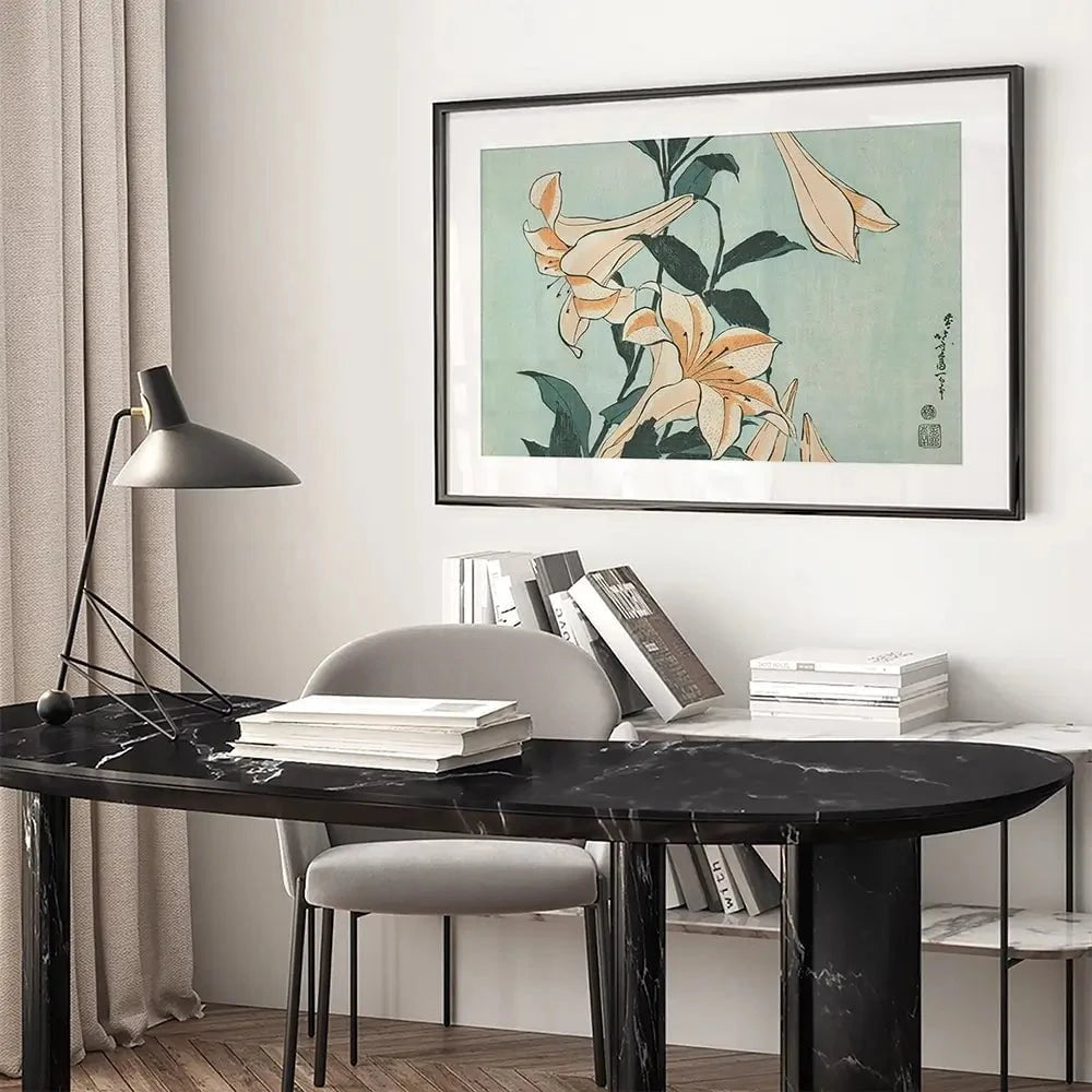 Katsushika Hokusai Floral Framed Art Print Katsushika Hokusai Floral Framed Art Print wall art product Hokusai Katsushika