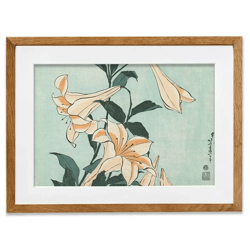 Katsushika Hokusai Floral Framed Art Print Katsushika Hokusai Floral Framed Art Print wall art product Hokusai Katsushika