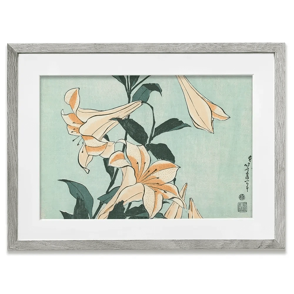 Katsushika Hokusai Floral Framed Art Print Katsushika Hokusai Floral Framed Art Print wall art product Hokusai Katsushika