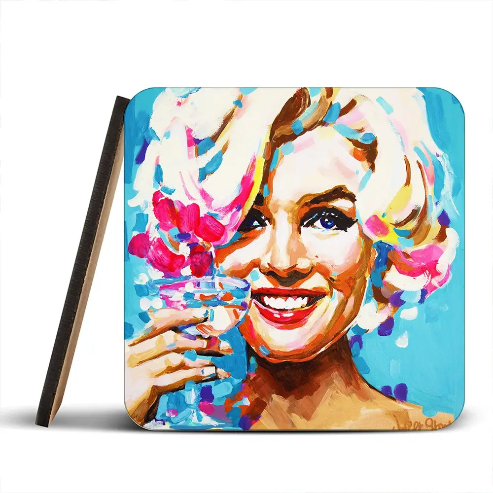 Keep Smiling Coaster Set Keep Smiling Coaster Set wall art product Juliet Stockton
