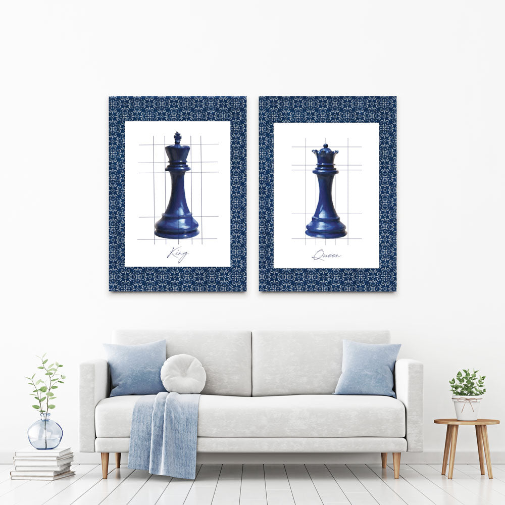 King And Queen Piece Duo Canvas Print King And Queen Piece Duo Canvas Print wall art product Carol Robinson