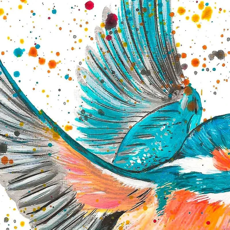 Kingfisher King Art Print Kingfisher King Art Print wall art product Emma LC Art