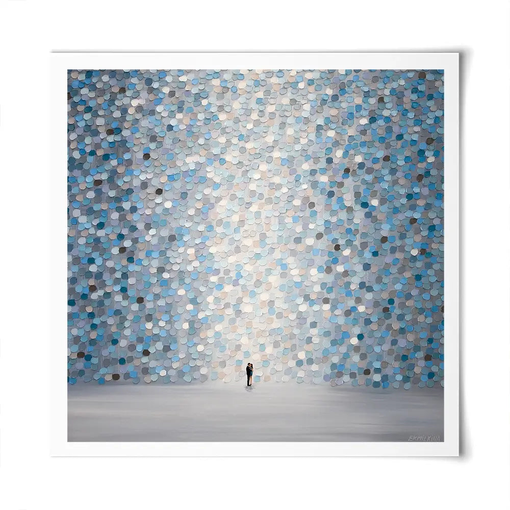 Kiss In The Moonlight Square Art Print Kiss In The Moonlight Square Art Print wall art product Ekaterina Ermilkina