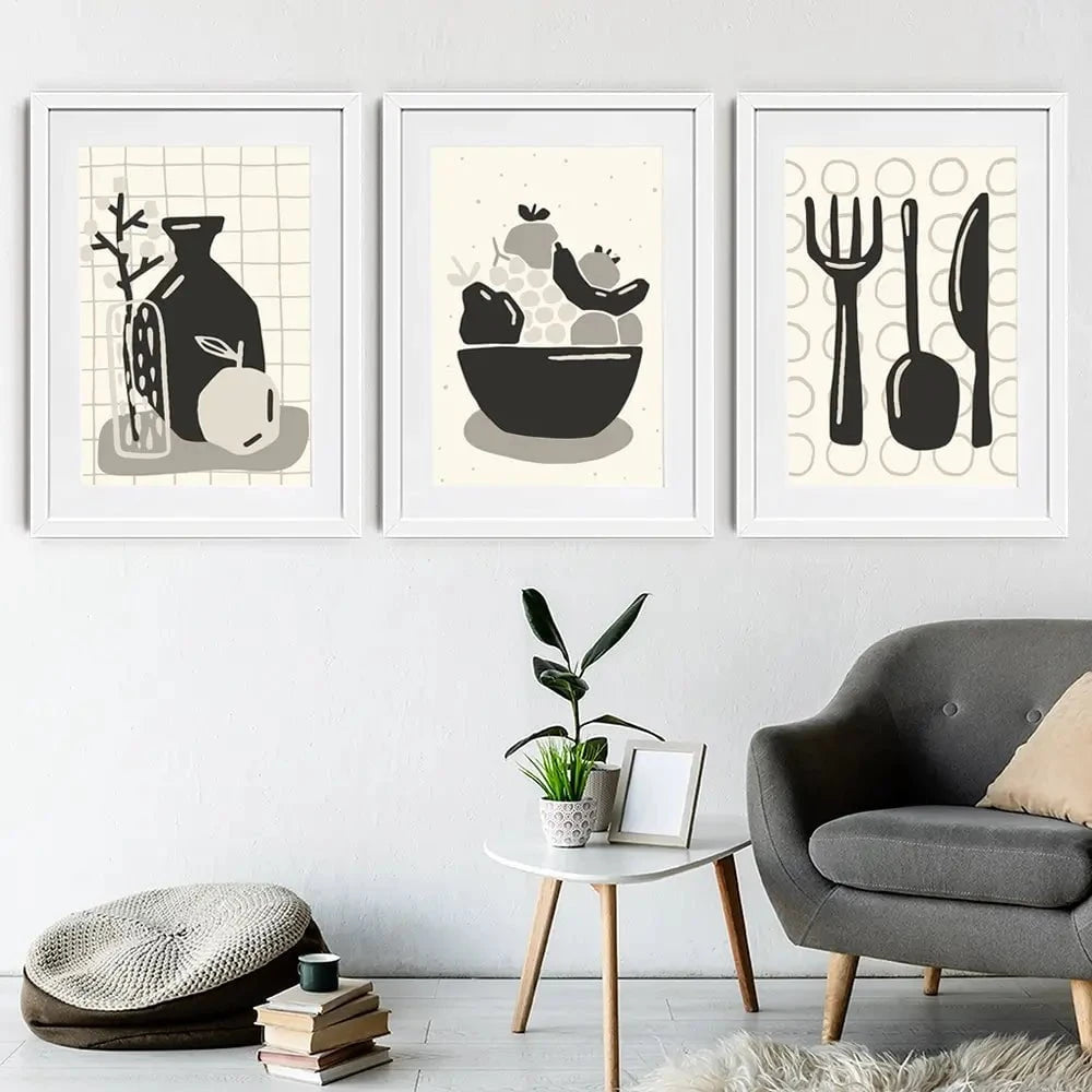 Kitchen Framed Art Print Trio Kitchen Framed Art Print Trio wall art product Olga_C / Shutterstock