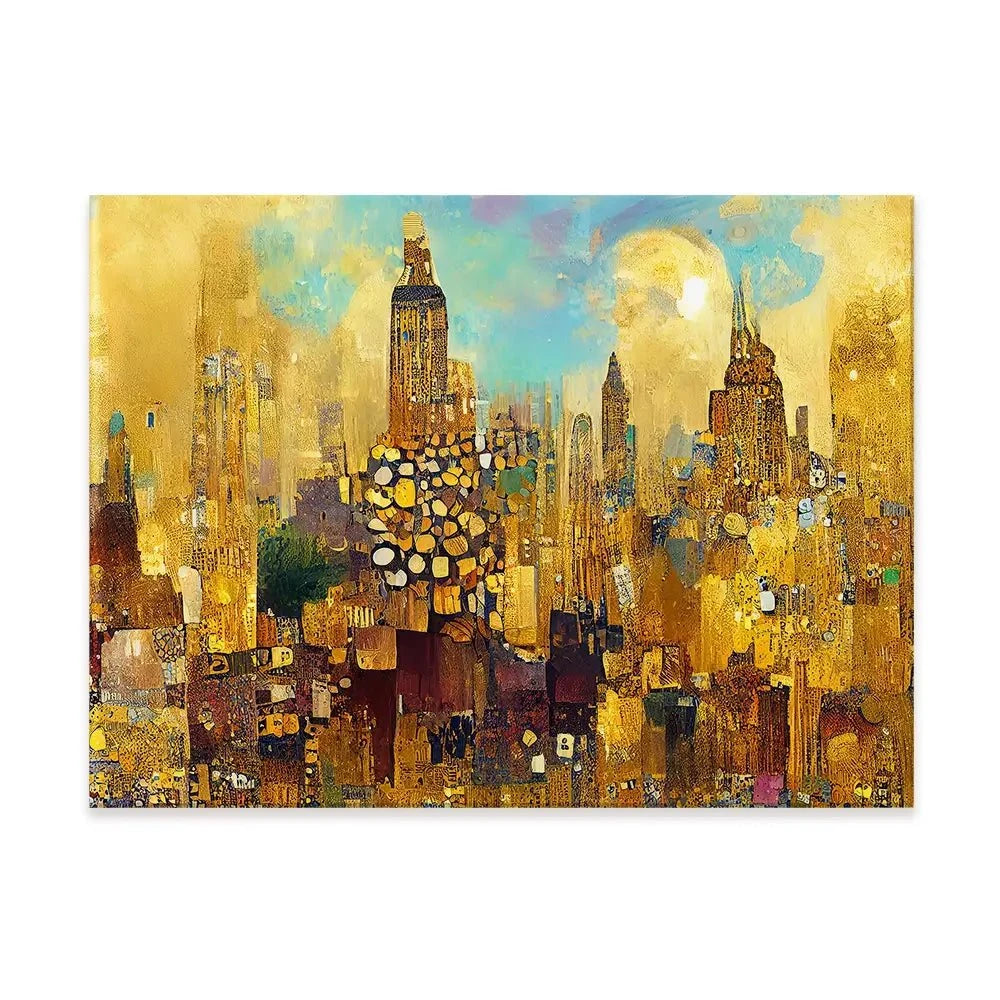 Klimt Style City Canvas Print Klimt Style City Canvas Print wall art product J. Waleson Photo / Shutterstock