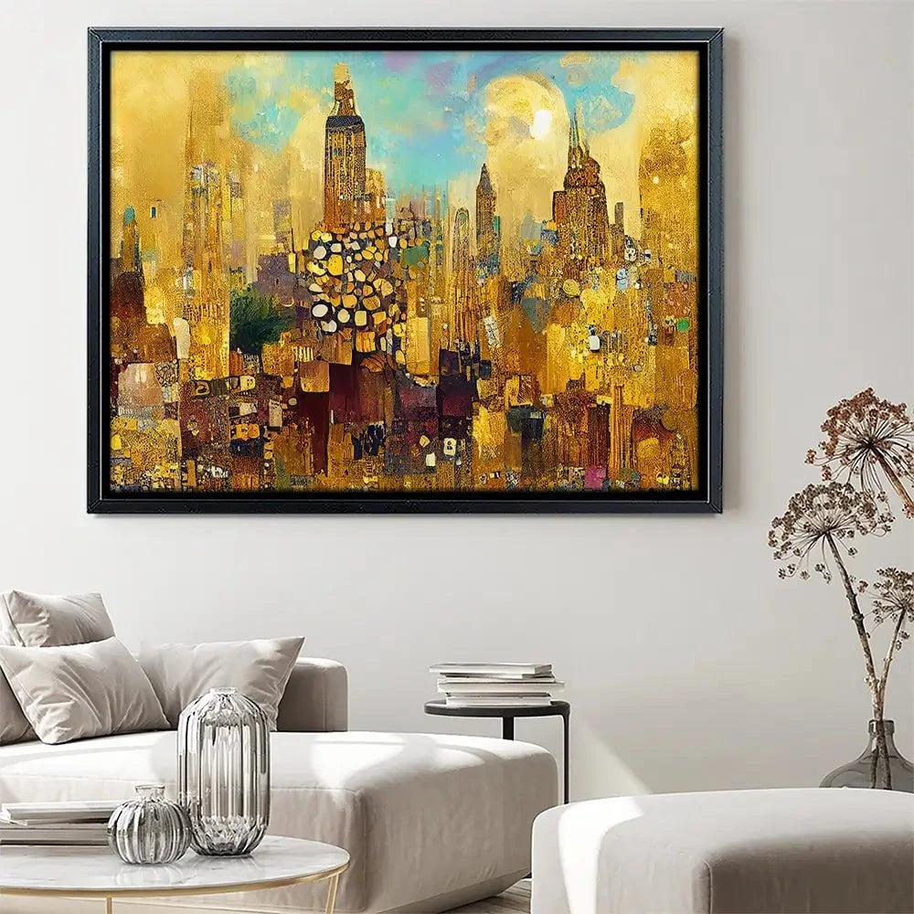 Klimt Style City Canvas Print Klimt Style City Canvas Print wall art product J. Waleson Photo / Shutterstock