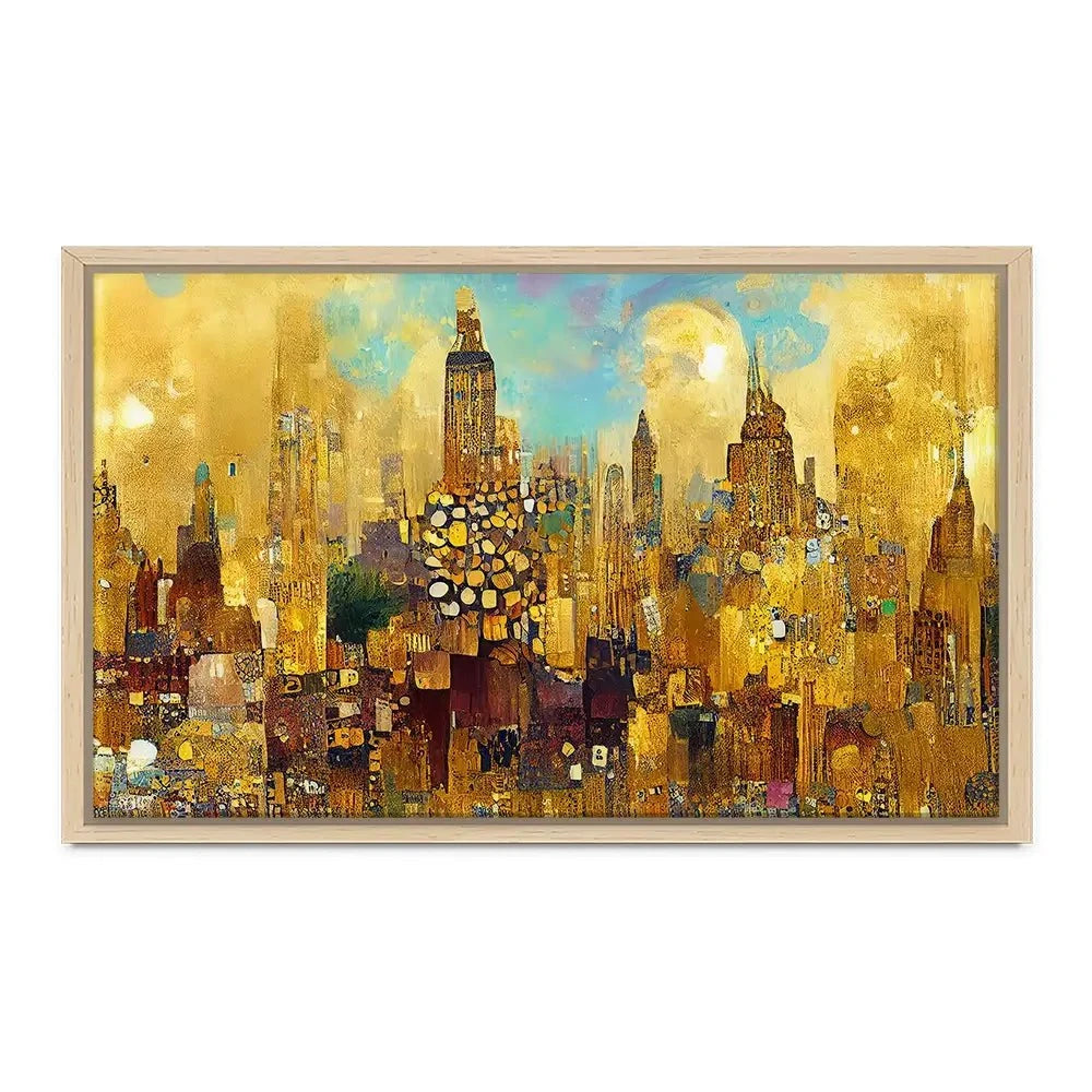 Klimt Style City Canvas Print Klimt Style City Canvas Print wall art product J. Waleson Photo / Shutterstock