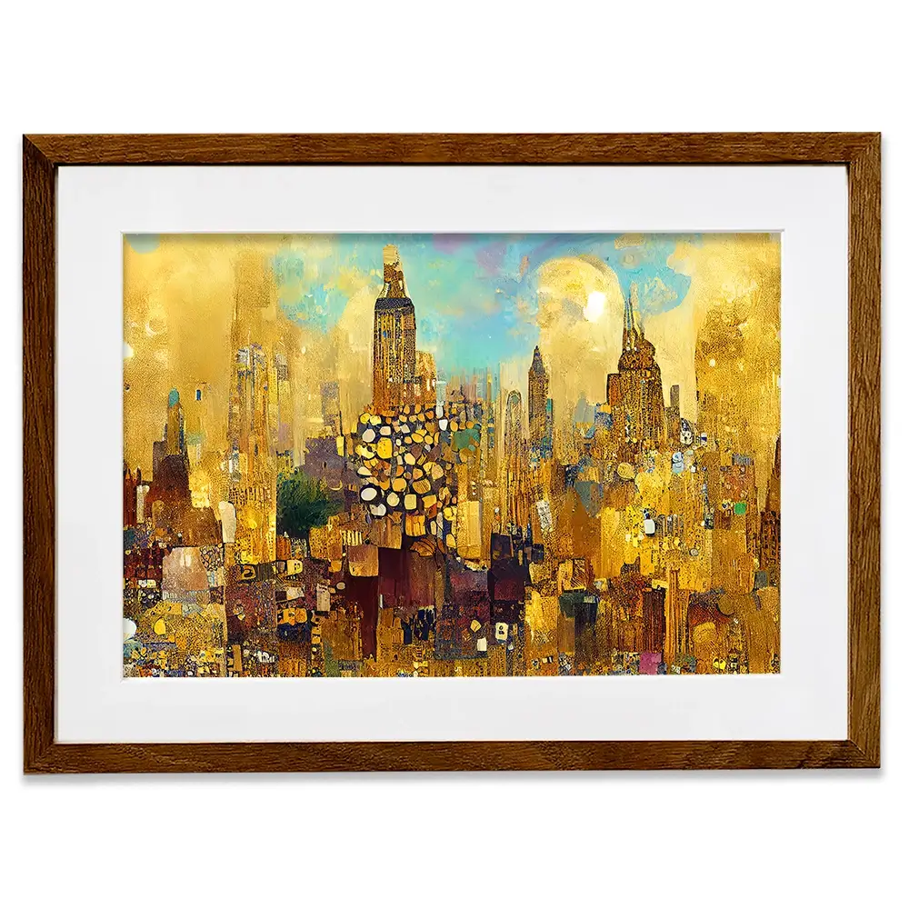 Klimt Style City Framed Art Print Klimt Style City Framed Art Print wall art product J. Waleson Photo / Shutterstock