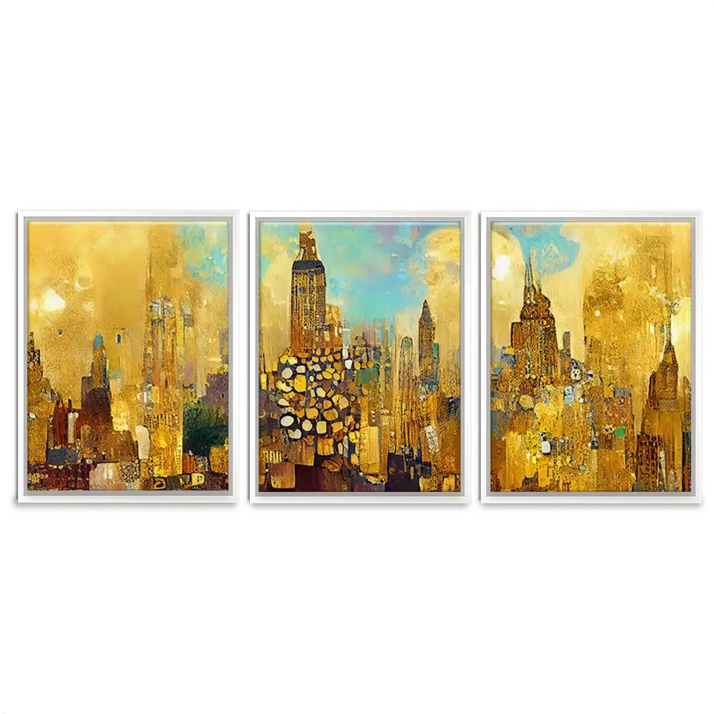 Klimt Style City Trio Canvas Print Klimt Style City Trio Canvas Print wall art product J. Waleson Photo / Shutterstock