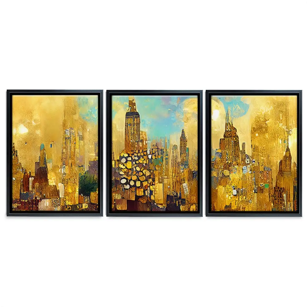 Klimt Style City Trio Canvas Print Klimt Style City Trio Canvas Print wall art product J. Waleson Photo / Shutterstock