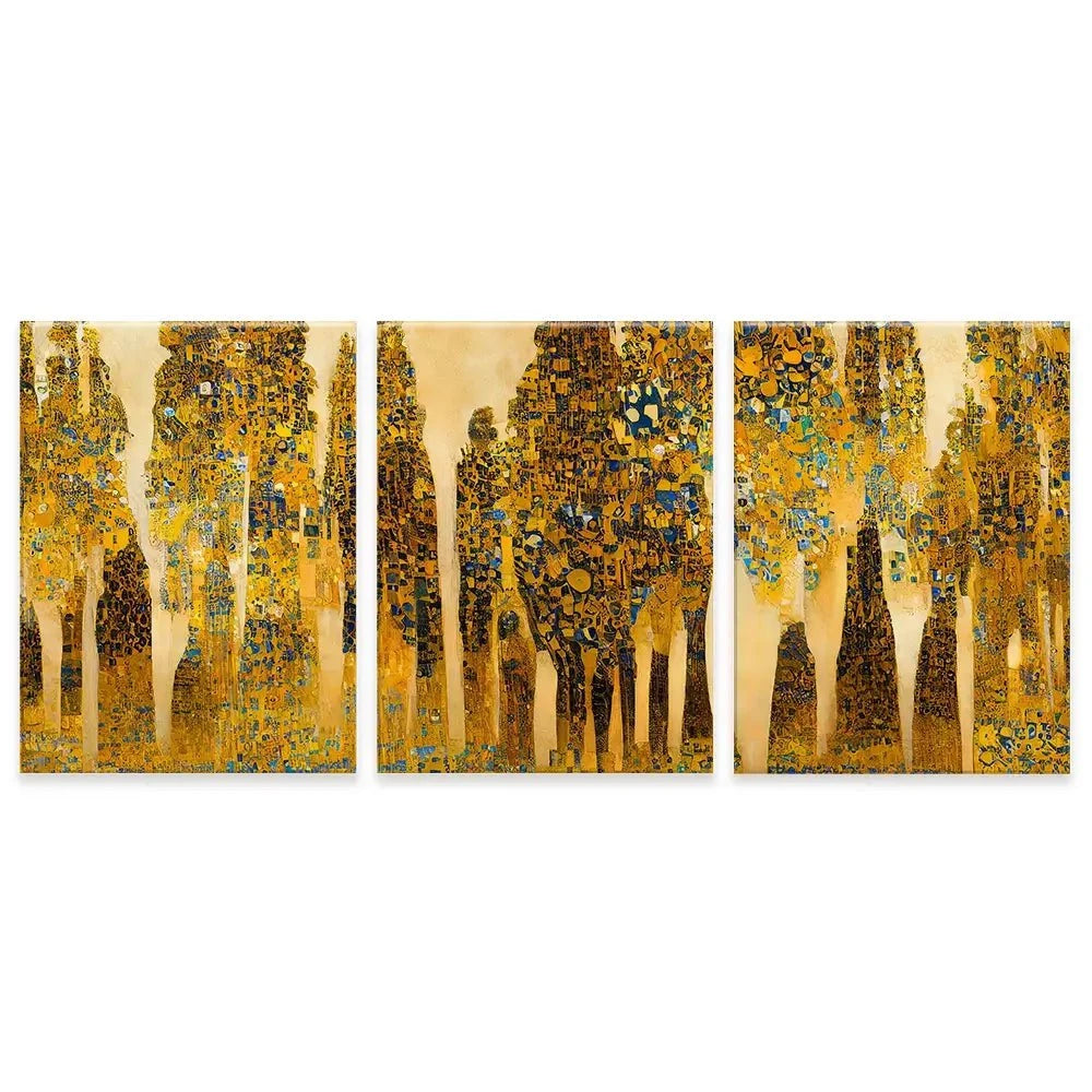Klimt Style Trees Trio Canvas Print Klimt Style Trees Trio Canvas Print wall art product J. Waleson Photo / Shutterstock