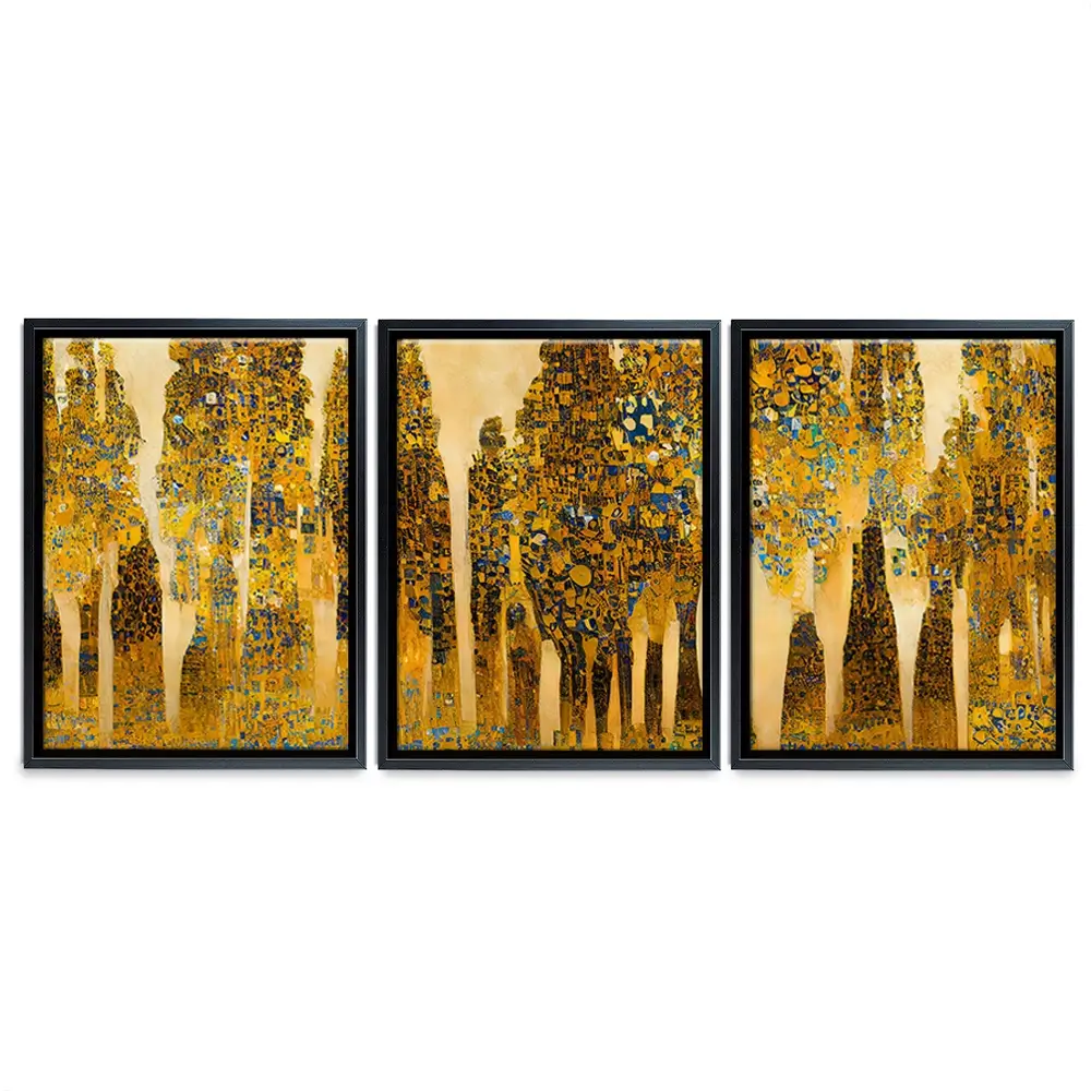 Klimt Style Trees Trio Canvas Print Klimt Style Trees Trio Canvas Print wall art product J. Waleson Photo / Shutterstock