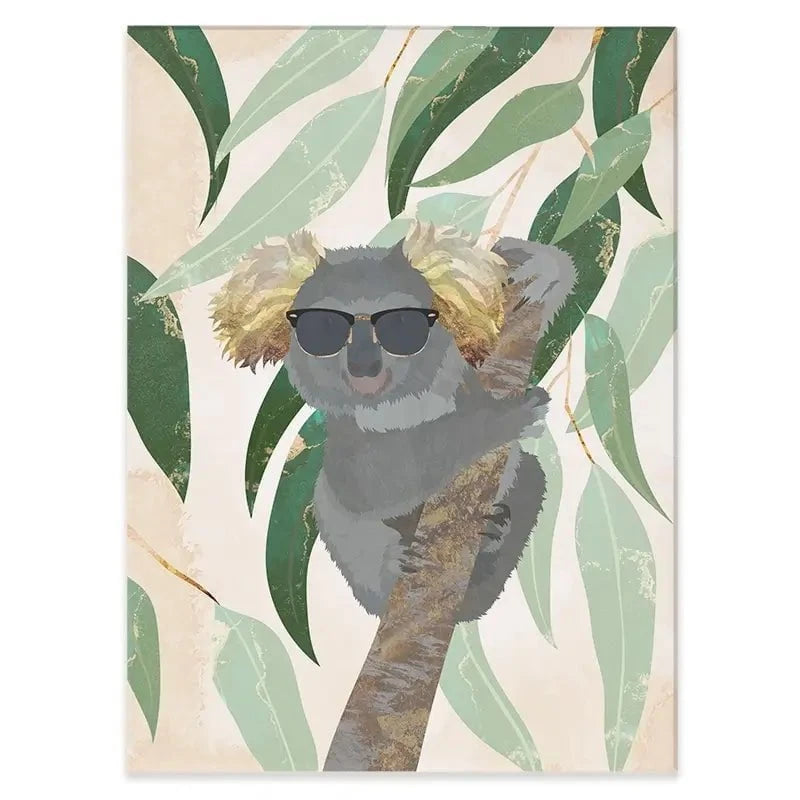 Koala In The Tree Canvas Print Koala In The Tree Canvas Print wall art product Sarah Manovski