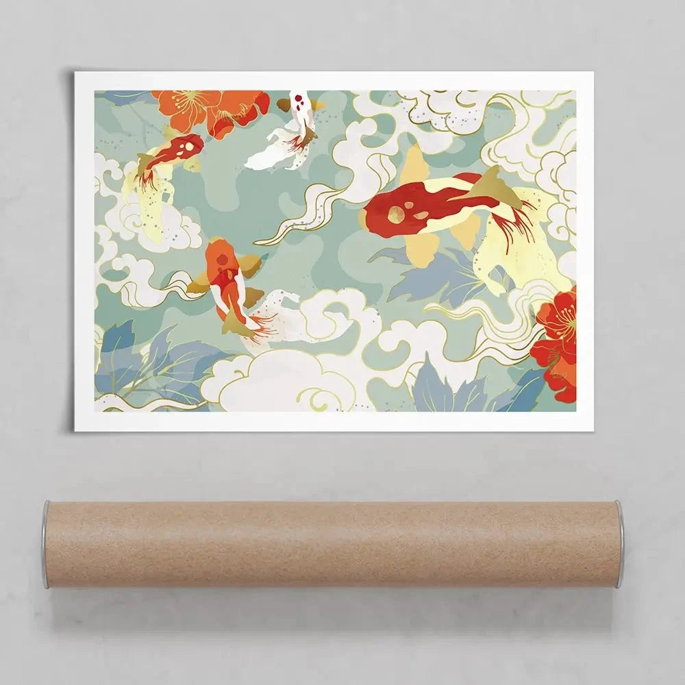 Koi Art Print Koi Art Print wall art product TWINS DESIGN STUDIO / Shutterstock