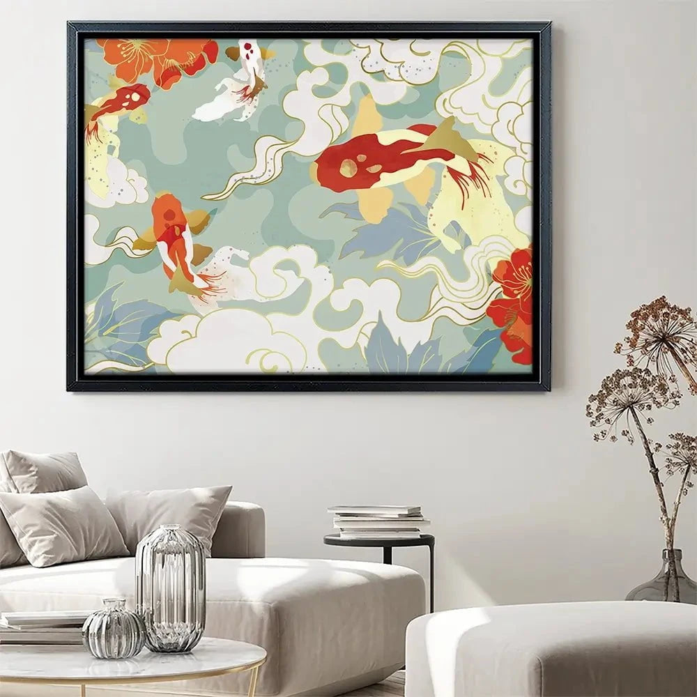 Koi Canvas Print Koi Canvas Print wall art product TWINS DESIGN STUDIO / Shutterstock