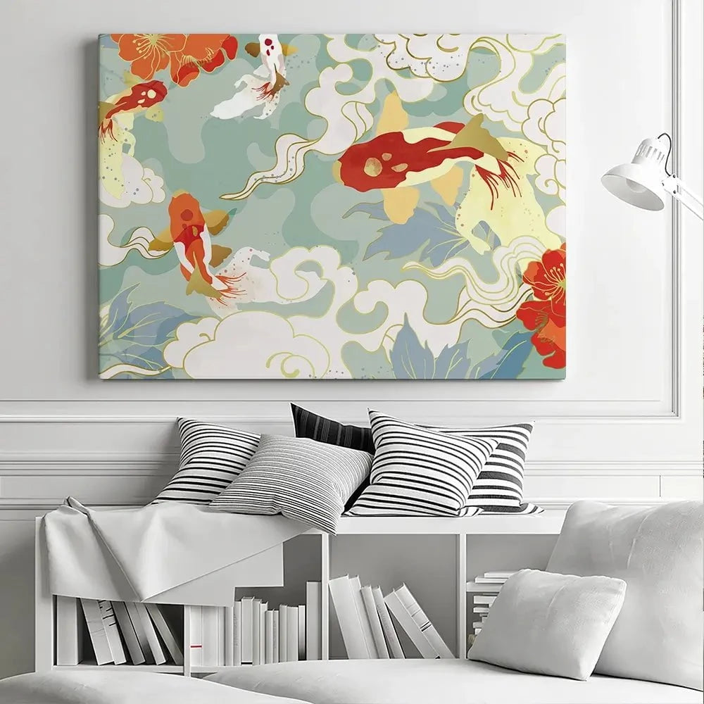 Koi Canvas Print Koi Canvas Print wall art product TWINS DESIGN STUDIO / Shutterstock
