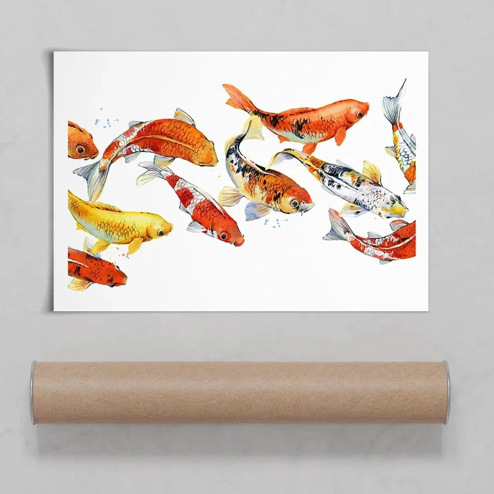 Koi Carp Art Print Koi Carp Art Print wall art product Faenkova Elena / Shutterstock