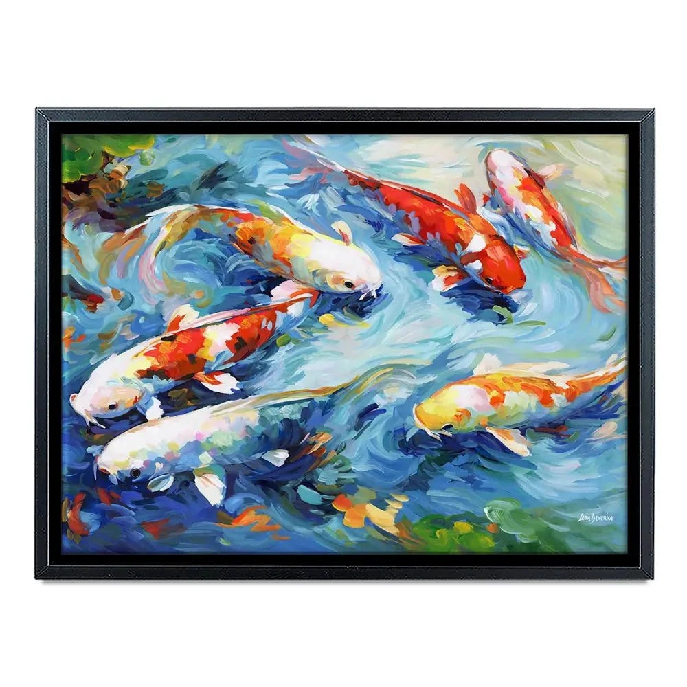 Koi Peaceful Glide Canvas Print Koi Peaceful Glide Canvas Print wall art product Leon Devenice