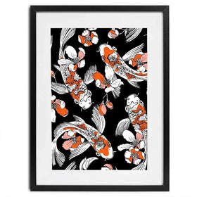 Koi Portrait Framed Art Print Koi Portrait Framed Art Print wall art product Afishka / Shutterstock