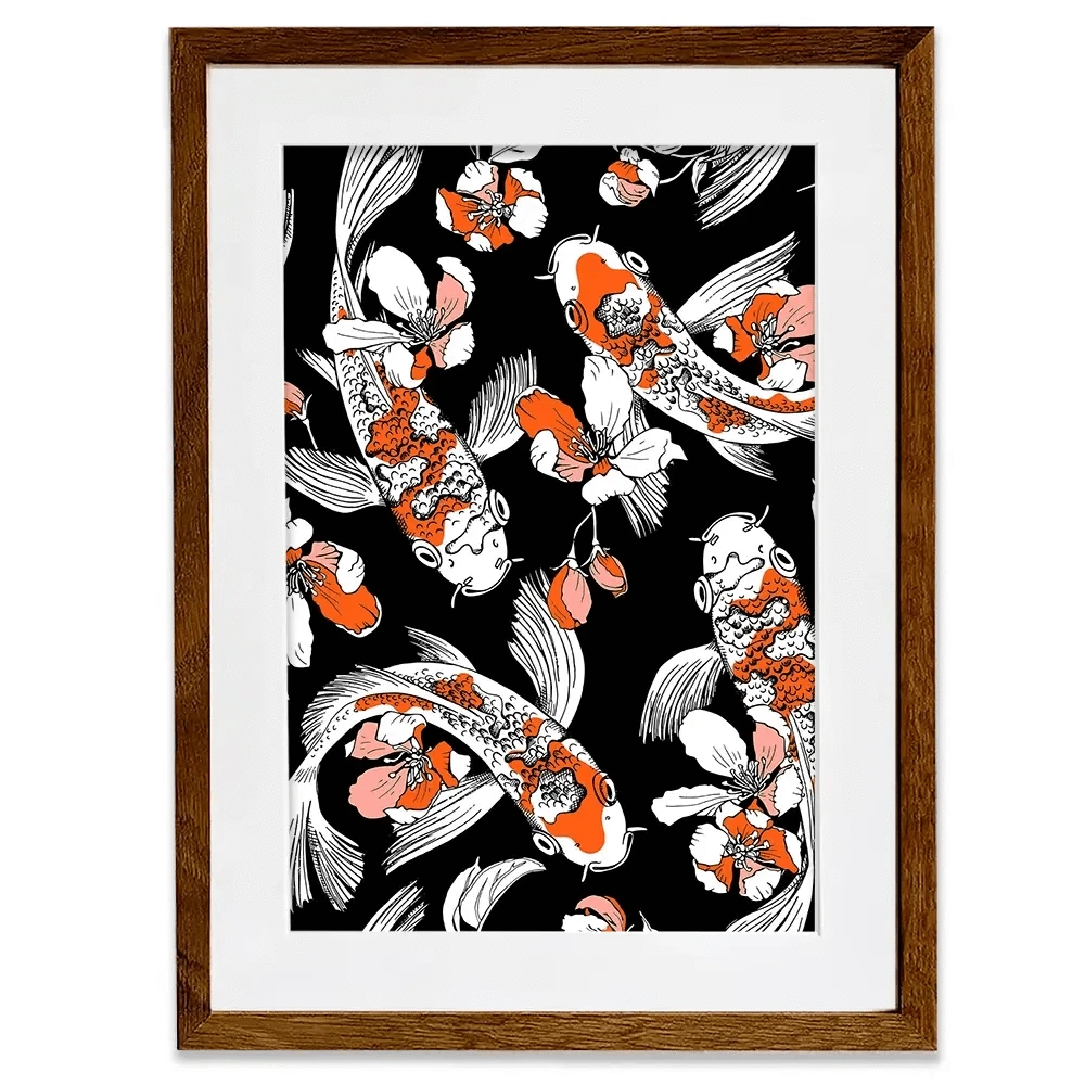 Koi Portrait Framed Art Print Koi Portrait Framed Art Print wall art product Afishka / Shutterstock