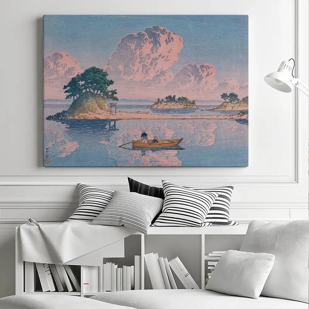 Kujukushima Shimabara Canvas Print Kujukushima Shimabara Canvas Print wall art product Kawase Hasui
