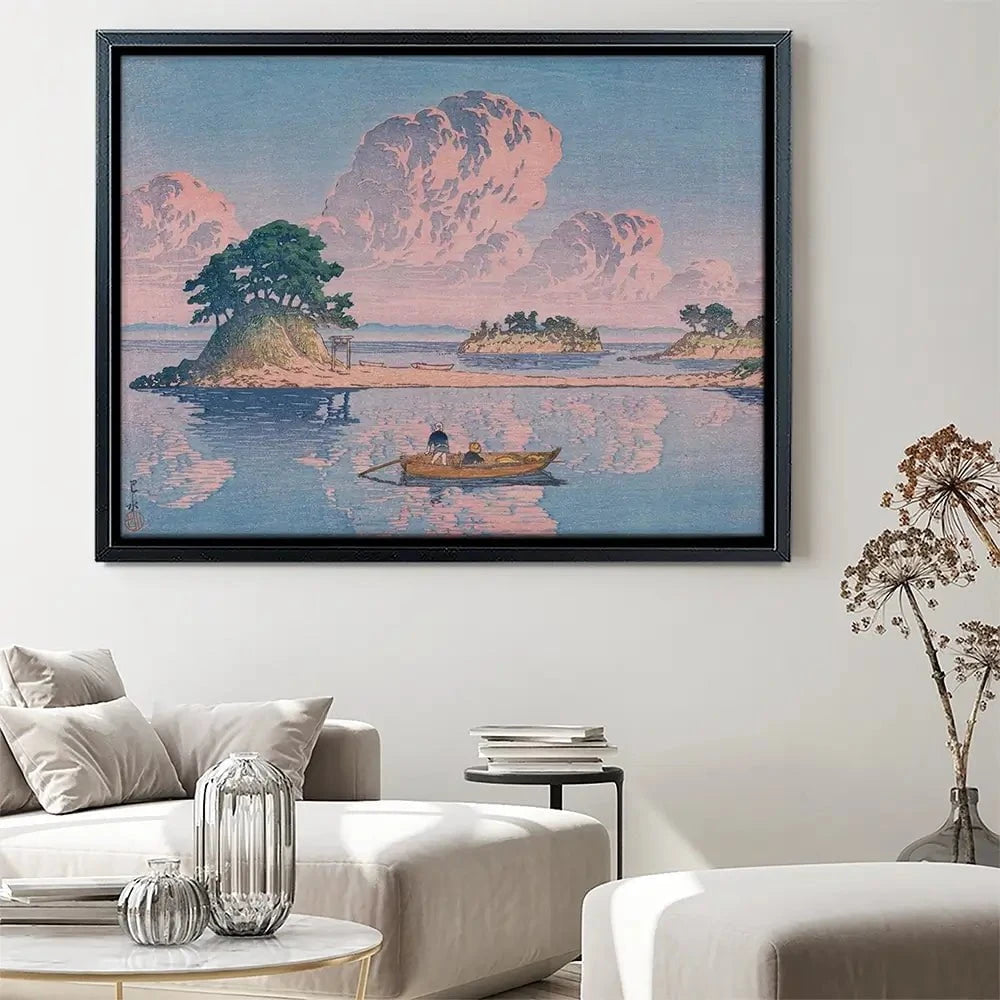 Kujukushima Shimabara Canvas Print Kujukushima Shimabara Canvas Print wall art product Kawase Hasui