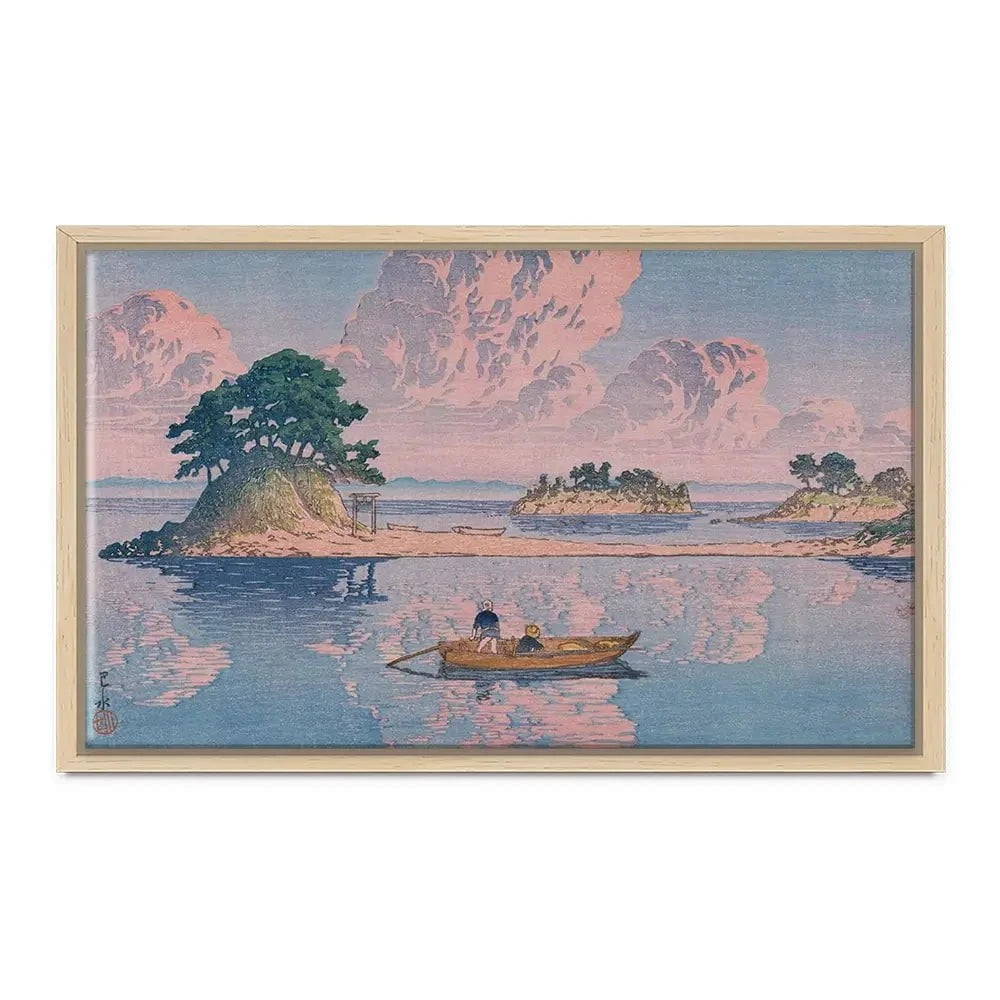 Kujukushima Shimabara Canvas Print Kujukushima Shimabara Canvas Print wall art product Kawase Hasui