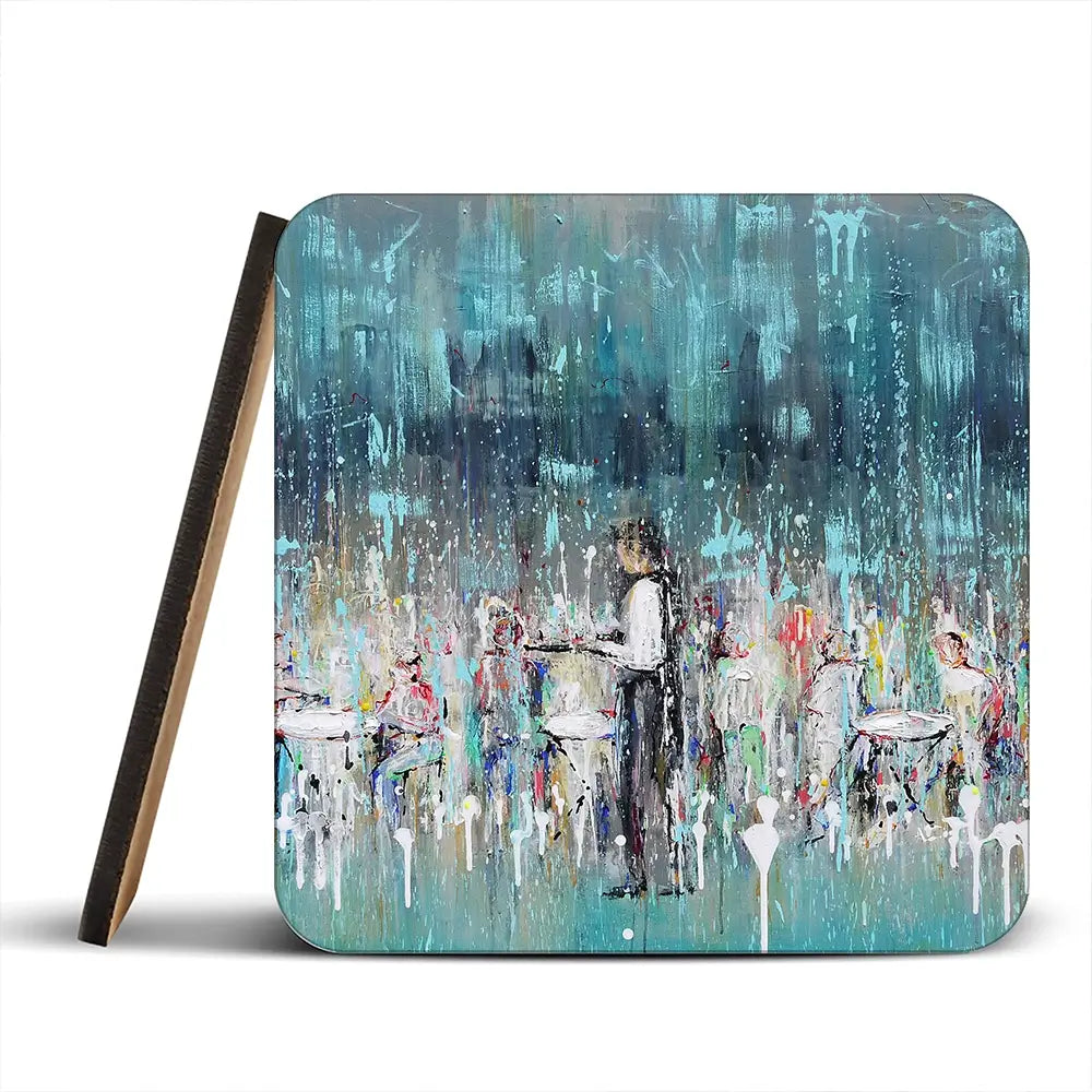 La Jolie Terrasse Coaster Set La Jolie Terrasse Coaster Set wall art product Art Print Shop