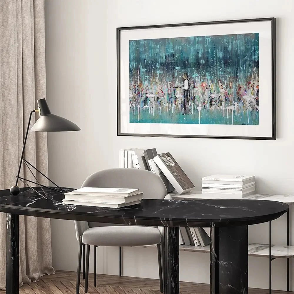 La Jolie Terrasse Framed Art Print La Jolie Terrasse Framed Art Print wall art product Studio Paint-Ing