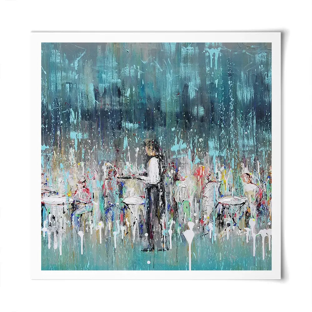 La Jolie Terrasse Square Art Print La Jolie Terrasse Square Art Print wall art product Art Print Shop