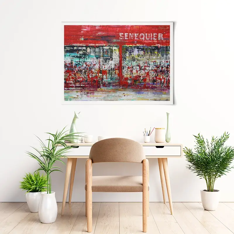 La Terrasse De Senequier Art Print La Terrasse De Senequier Art Print wall art product Studio Paint-Ing