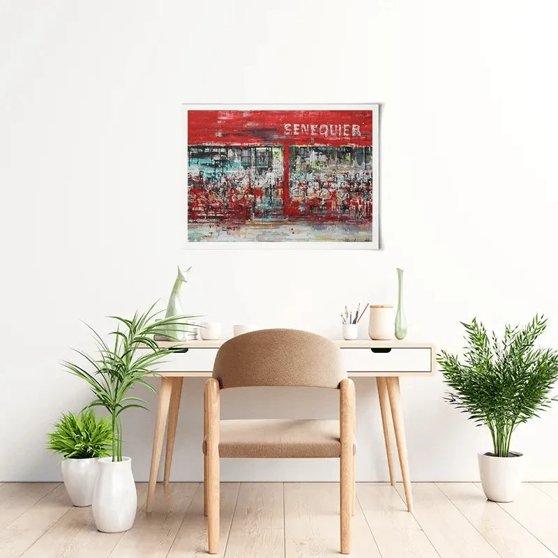 La Terrasse De Senequier Art Print La Terrasse De Senequier Art Print wall art product Studio Paint-Ing