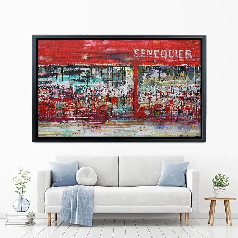 La Terrasse De Senequier Canvas Print La Terrasse De Senequier Canvas Print wall art product Studio Paint-Ing