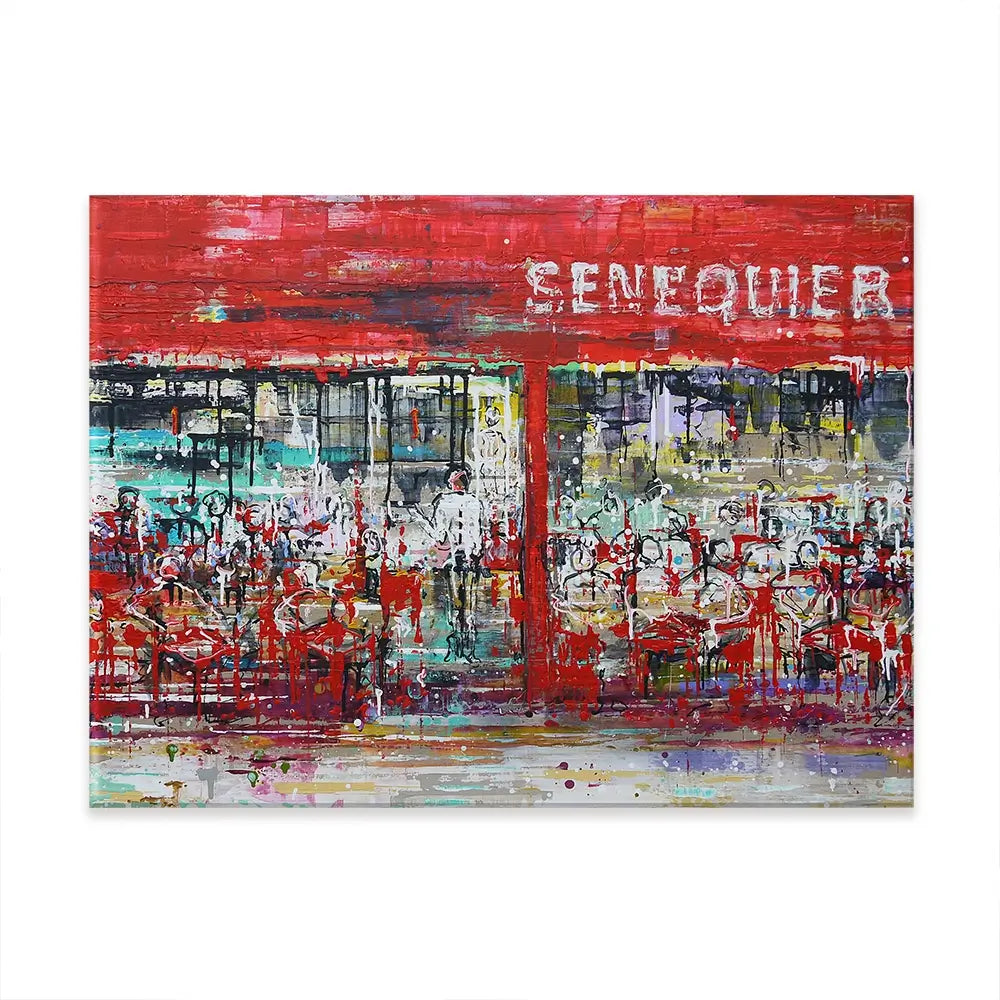 La Terrasse De Senequier Canvas Print La Terrasse De Senequier Canvas Print wall art product Studio Paint-Ing