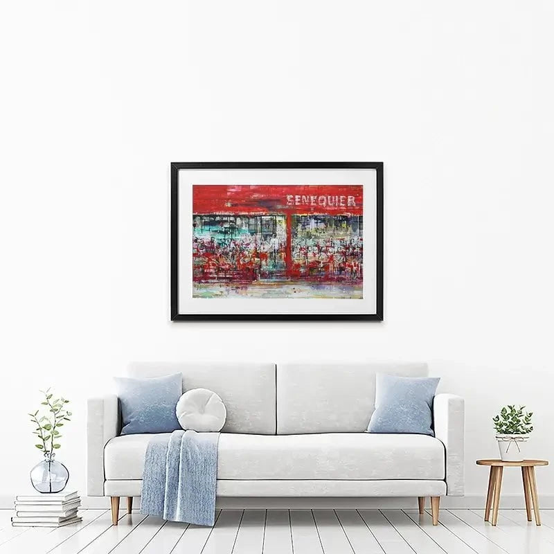 La Terrasse De Senequier Framed Art Print La Terrasse De Senequier Framed Art Print wall art product Studio Paint-Ing