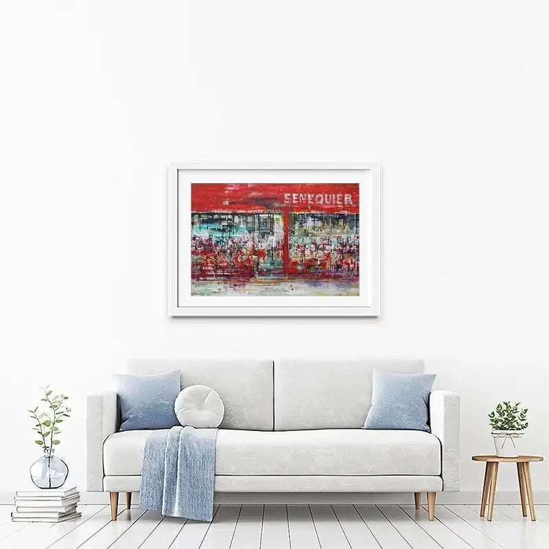 La Terrasse De Senequier Framed Art Print La Terrasse De Senequier Framed Art Print wall art product Studio Paint-Ing