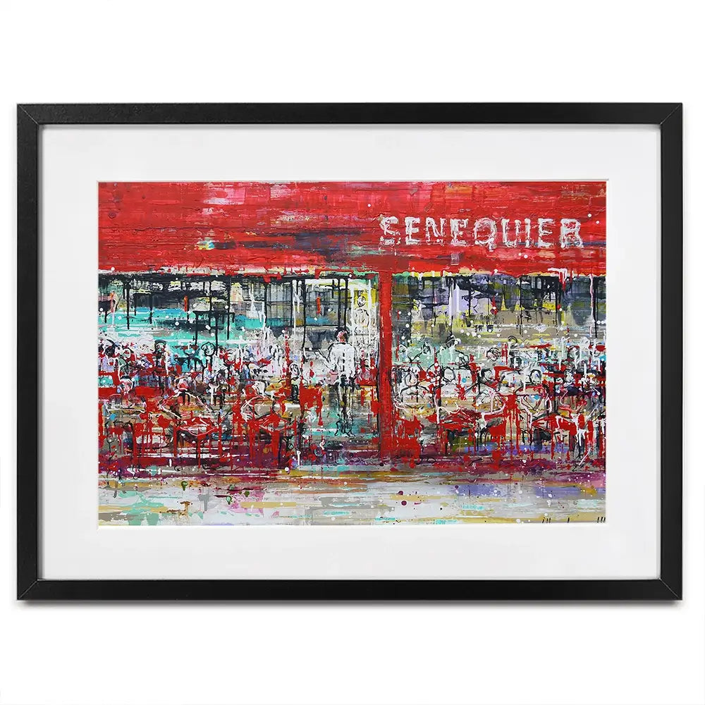 La Terrasse De Senequier Framed Art Print La Terrasse De Senequier Framed Art Print wall art product Studio Paint-Ing