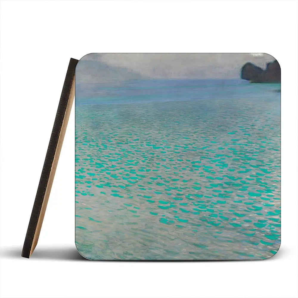 Lake Attersee Coaster Set Lake Attersee Coaster Set wall art product Gustav Klimt