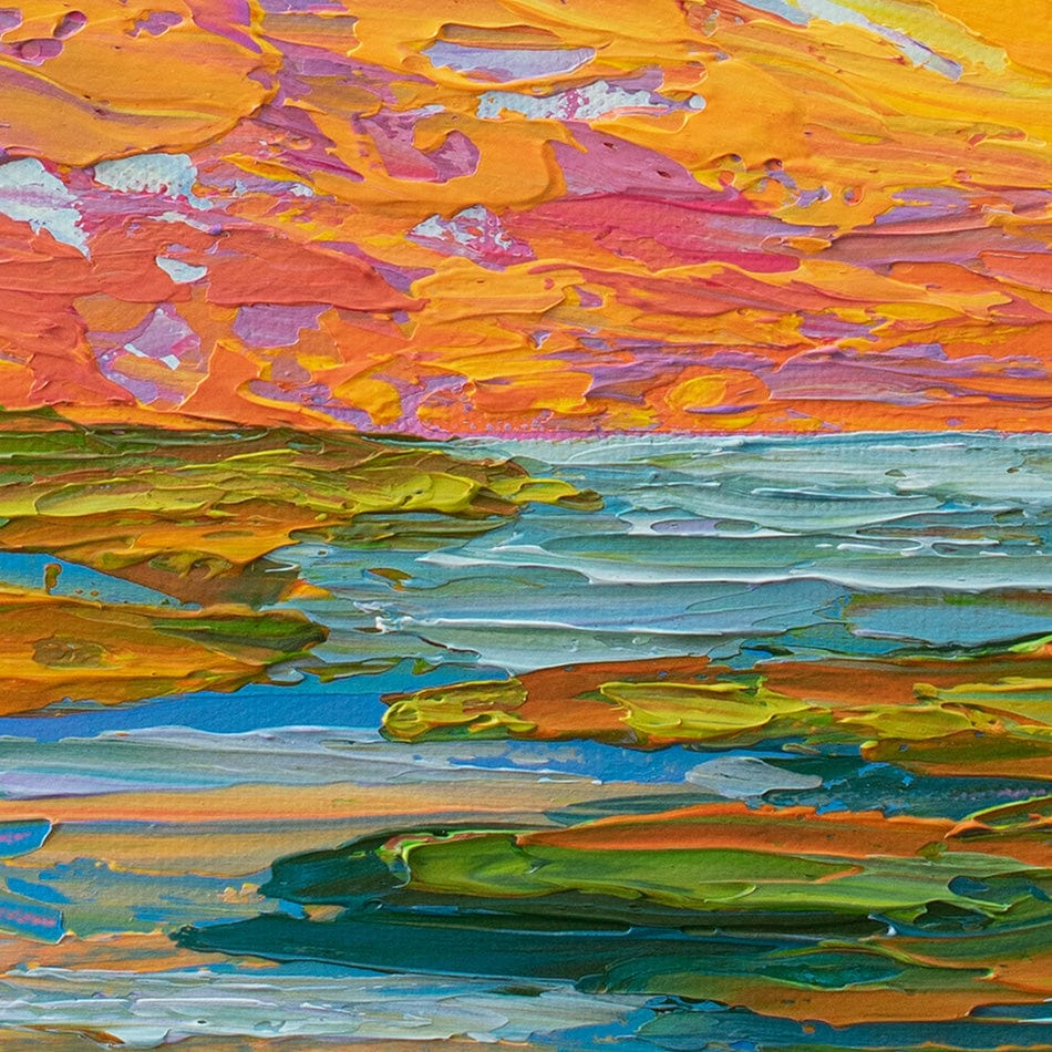 Lake Sunset Canvas Print wall art product Olga Tkachyk